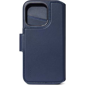 Decoded 2 in 1 Leather Detachable Wallet voor de iPhone 15 Pro Max - Donkerblauw