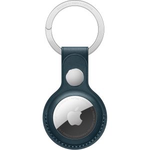 Leather Key Ring voor de Apple AirTag - Baltic Blue