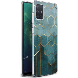 iMoshion Design hoesje voor de Samsung Galaxy A71 - Patroon - Groen