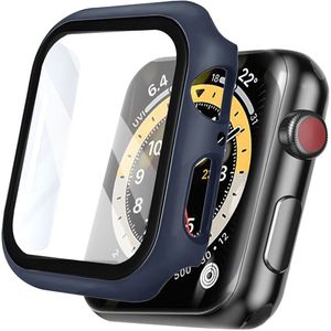 iMoshion Full Cover Hardcase voor de Apple Watch Series 7 / 8 / 9 - 45 mm - Donkerblauw