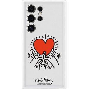 Samsung Galaxy S24 Ultra Keith Haring Suit Back Cover Transparant