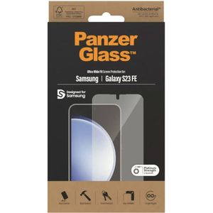 PanzerGlass Ultra-Wide Fit Anti-Bacterial Screenprotector incl. applicator voor de Samsung Galaxy S23 FE