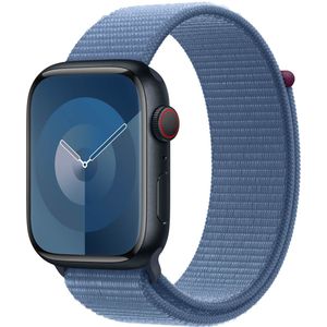 Sport Loop Band voor de Apple Watch Series 1-9 / SE / Ultra (2) - 42/44/45/49 mm - Winter Blue
