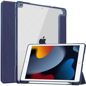 imoshion Trifold Hardcase Bookcase voor de Apple iPad 9 (2021) 10.2 inch / iPad 8 (2020) 10.2 inch / iPad 7 (2019) 10.2 inch - Donkerblauw