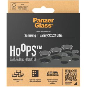 PanzerGlass Camera Protector Hoop Optic Rings voor de Samsung Galaxy S24 Ultra - Black