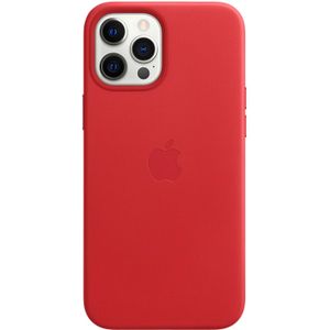 Apple Leather Backcover MagSafe voor de iPhone 12 Pro Max - Red