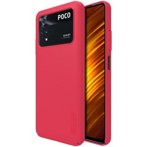 Nillkin Super Frosted Shield Case voor de Xiaomi Poco M4 Pro 5G - Rood