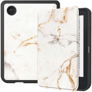 iMoshion Design Slim Soft Case Sleepcover voor de Kobo Clara 2E / Tolino Shine 4 - White Marble