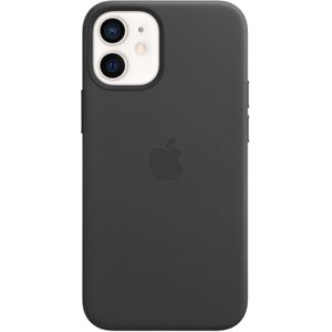 Apple Leather Backcover MagSafe voor de iPhone 12 Mini - Black