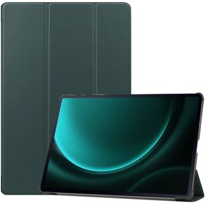 imoshion Trifold Bookcase voor de Samsung Tab S10 Plus / Tab S9 FE Plus / Tab S9 Plus 12.4 inch - Donkergroen
