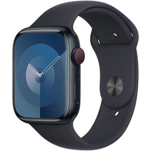 Sport Band voor de Apple Watch Series 1 t/m 10 / SE / Ultra (2) (44/45/46/49 mm) - Maat XL - Midnight