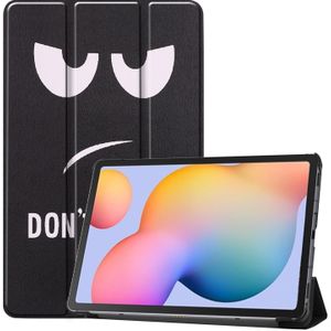 iMoshion Design Trifold Bookcase Samsung Galaxy Tab S6 Lite / Tab S6 Lite (2022) / Tab S6 Lite (2024) - Don't Touch