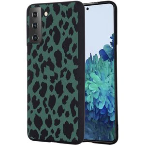 iMoshion Design hoesje voor de Samsung Galaxy S21 - Luipaard - Groen / Zwart