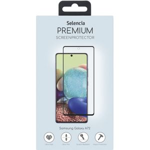 Selencia Gehard Glas Premium Screenprotector voor de Samsung Galaxy A72 / M53 - Zwart