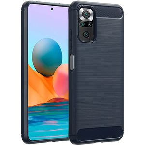 imoshion Brushed Backcover voor de Xiaomi Redmi Note 10 (5G) - Donkerblauw