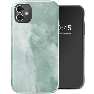 Selencia Vivid Tough Backcover voor de Apple iPhone 11 - Marble Grayed Jade