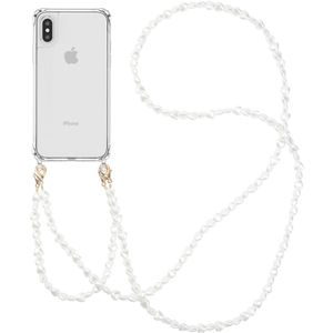 imoshion Backcover met koord + armband voor de Apple iPhone X / Xs - Parels hartjes