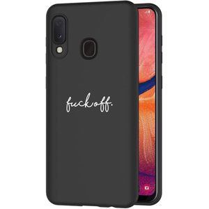 iMoshion Design hoesje voor de Samsung Galaxy A20e - Fuck Off - Zwart