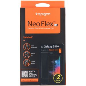 Spigen Neo Flex Screenprotector Duo Pack voor de Samsung Galaxy S10 Plus