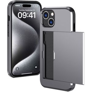 imoshion Backcover met pasjeshouder voor de Apple iPhone 15 - Grijs