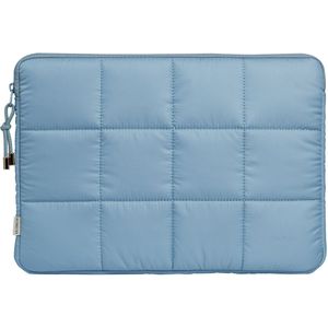 Selencia Puffy Laptop hoes 15-16 inch - Laptopsleeve - Slate Blue