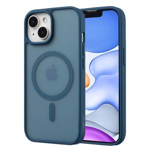 imoshion Color Guard Backcover met MagSafe voor de Apple iPhone 15 - Donkerblauw