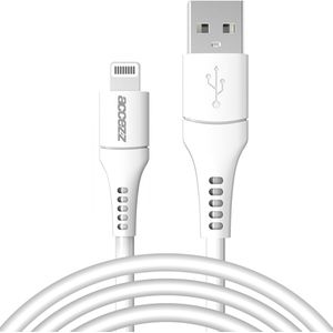 Accezz Lightning naar USB kabel - MFi certificering - 2 meter - Wit