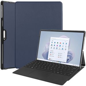 iMoshion Trifold Bookcase voor de Microsoft Surface Pro 9 / Pro 10 - Donkerblauw
