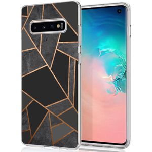 iMoshion Design hoesje voor de Samsung Galaxy S10 - Grafisch Koper / Zwart