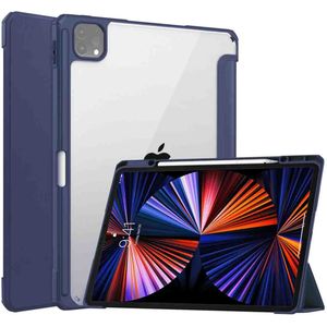 iMoshion Trifold Hardcase Bookcase voor de iPad Pro 12.9 (2018 - 2022) - Donkerblauw