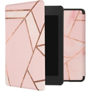 iMoshion Design Slim Hard Case Sleepcover voor de Amazon Kindle Paperwhite 4 - Pink Graphic