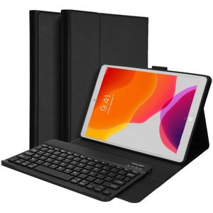 Accezz AZERTY Bluetooth Keyboard Bookcase voor de iPad 9 (2021) 10.2 inch / iPad 8 (2020) 10.2 inch / iPad 7 (2019) 10.2 inch - Zwart