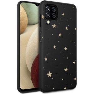 iMoshion Design hoesje voor de Samsung Galaxy A12 - Sterren / Zwart