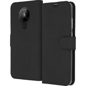 Accezz Wallet Softcase Bookcase voor de Nokia 5.3 - Zwart