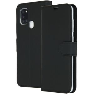Accezz Wallet Softcase Bookcase voor de Samsung Galaxy A21s - Zwart