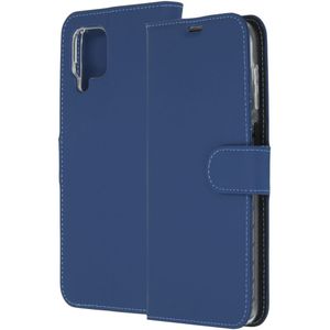 Accezz Wallet Softcase Bookcase voor de Samsung Galaxy A12 - Donkerblauw