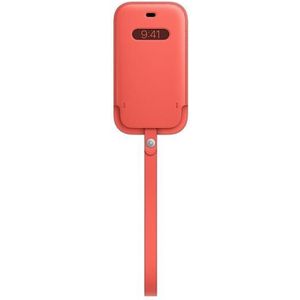 Apple Leather Sleeve MagSafe voor de iPhone 12 (Pro) - Pink Citrus