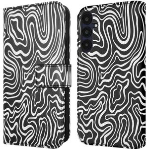 iMoshion Design Bookcase voor de Samsung Galaxy A55 - Black And White