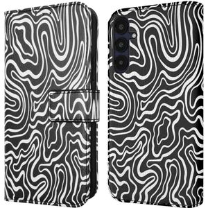 imoshion Design Bookcase voor de Samsung Galaxy A55 - Black And White