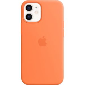 Apple Silicone Backcover MagSafe voor de iPhone 12 Mini - Kumquat
