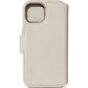 Decoded 2 in 1 Leather Detachable Wallet voor de iPhone 15 Plus - Clay