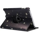 360° Draaibare Design Bookcase voor iPad 4 (2012) 9.7 inch / 3 (2012) 9.7 inch / 2 (2011) 9.7 inch - Goude Sterren