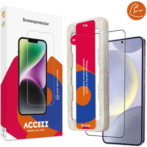 Accezz Triple Strong Full Cover Glas Screenprotector met applicator voor de Samsung Galaxy S24 Plus - Transparant