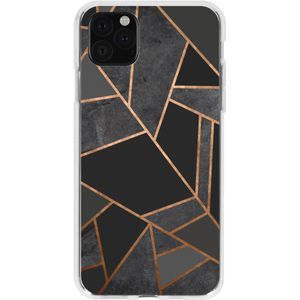 Design Backcover voor de iPhone 11 Pro Max - Grafisch Zwart / Koper