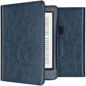 imoshion Vegan Leather Bookcase voor de Kobo Clara 2E / Tolino Shine 4 - Donkerblauw