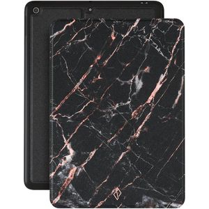 Burga Tablet Case voor de iPad 9 (2021) 10.2 inch / iPad 8 (2020) 10.2 inch / iPad 7 (2019) 10.2 inch - Rosé Gold Marble