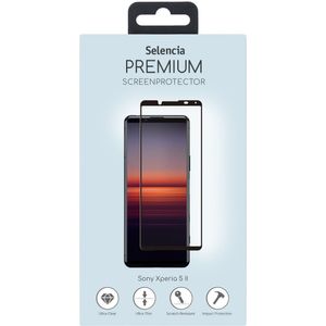 Selencia Gehard Glas Premium Screenprotector voor de Sony Xperia 5 II - Zwart