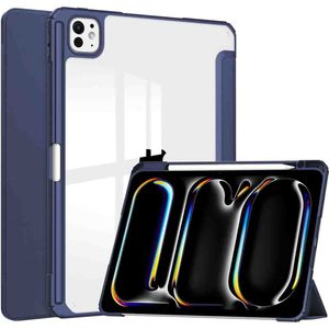 imoshion Trifold Hardcase Bookcase voor de Apple iPad Pro 11 (2024) M4 - Donkerblauw