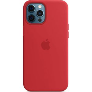 Apple Silicone Backcover MagSafe voor de iPhone 12 Pro Max - Red
