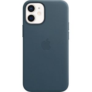 Apple Leather Backcover MagSafe voor de iPhone 12 Mini - Baltic Blue